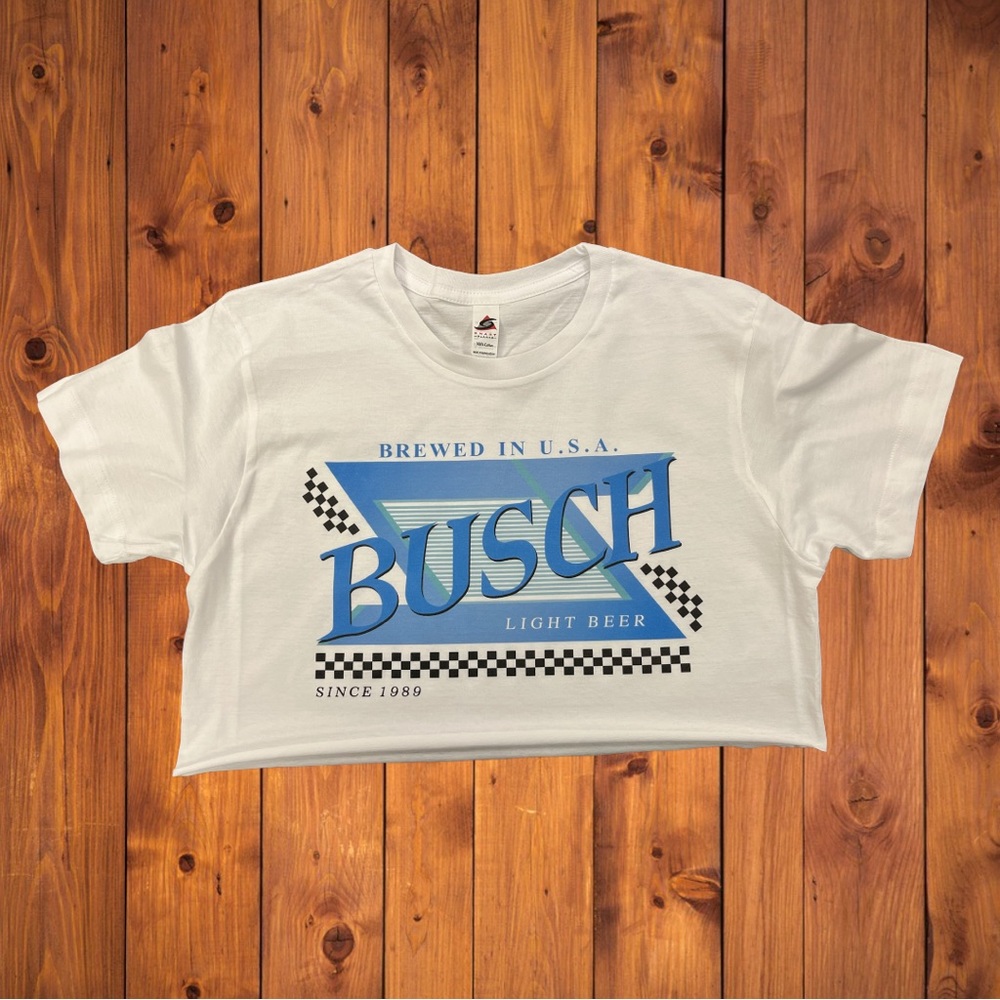 Busch beer racing crop top . S- 3X available. Brand new.